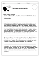 Vorschau - Test - Probearbeit zum Thema "Vorgangsbeschreibung" - Deckblatt