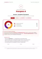 Vorschau - Stundenentwürfe - Kompass 4 Deutsch 2026 – Kompletter Übungstest: Musterprüfung Leseverstehen, Grammatik & Rechtschreibung (Klasse 4, mit Lösungen) - Deckblatt