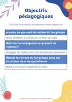 Aperçu - Matériel pour travaux manuels / dessin - Les verbes du 1er groupe – Workbook complet | Conjugaison, Exercices, Jeux & Corrigés - Page 2