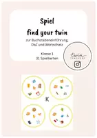 Vorschau - Spiele - Spiel: Find your twin! Buchstabeneinführung K - Deckblatt
