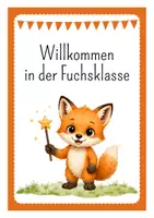 Vorschau - Poster - Fuchs Klasse Willkommensschild - Seite 1