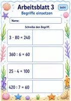Vorschau - Arbeitsblätter - Produkt und Quotient | Mathematik Klasse 3 | 6 Arbeitsblätter als PDF - Seite 3