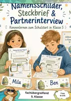 Vorschau - Stationenlernen - Schuljahresbeginn Klasse 5 - Deckblatt