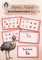 Vorschau - Präsentationen/Tafelbilder - Digitales Tafelbild- Buchstabeneinführung E - Deckblatt