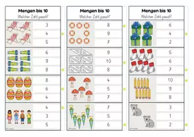 Vorschau - Fördermaterial/Inklusion - Klammerkarten / Mengen ZR 10 / 30 Klammerkarten - Seite 3