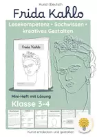 Vorschau - Unterrichtsreihen - Frida Kahlo entdecken & gestalten | Kunstprojekt + Mini-Heft | Kunst & Deutsch Klasse 3–4 - Seite 1