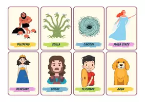 anteprima - Flashcard - Personaggi Odissea - 1 - Pagina 1
