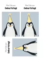 Vorschau - Mal- und Bastelvorlagen - PINGUIN KLASSE - Geburtstag - Seite 2