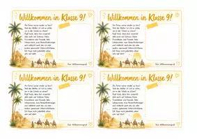 Vorschau - Spiele - Schuljahresbeginn - Willkommensgruß, Klasse 9 - Seite 3