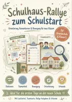 Vorschau - Arbeitsblätter - Schulhaus-Rallye zum Schulstart – Orientierung, Kennenlernen & Bewegung für Grundschule und Klasse 5 - Deckblatt