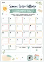 Vorschau - Arbeitsblätter - Sommerferien-Reflexion zum Schulstart – 30 kreative Arbeitsblätter für Grundschule & Sek I - Seite 3
