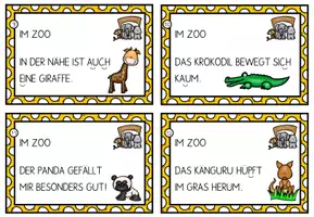 Vorschau - Text - Lesekartei: Im Zoo - Seite 3