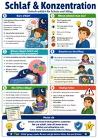 Vorschau - Poster - Schlaf & Konzentration – Spickzettel | Biologie - Seite 1