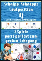 Vorschau - Stationenlernen - 3 Himmel und Hölle Spiele zur Lautposition J - Buchstabe der Woche - Deckblatt