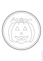 Vorschau - Arbeitsblätter - Prickelbilder Herbst, Prickeln im Herbst, Kürbisse Prickelbilder, Anhänger Herbst - Seite 1