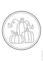Vorschau - Arbeitsblätter - Prickelbilder Herbst, Prickeln im Herbst, Kürbisse Prickelbilder, Anhänger Herbst - Seite 2