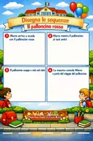 anteprima - Esercizi - IL PALLONCINO ROSSO Classi 1 e 2 - Pagina 1