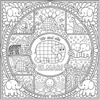 Vorschau - Arbeitsblätter - Mandala und Fantasiereise: Vielfalt am Beispiel von Elmar zum selbst Gestalten.. - Seite 3