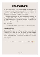 Vorschau - Aufgabenkarten - Klassensprecher:in Wahlzettel - Seite 1
