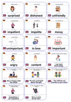 Vorschau - Fördermaterial/Inklusion - Englisch Flashcards: Gefühle & Eigenschaften - Seite 3
