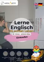 Vorschau - Fördermaterial/Inklusion - Englisch Flashcards: Einkaufen & Shoppen - Deckblatt