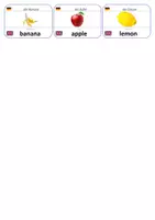 Vorschau - Fördermaterial/Inklusion - Englisch Flashcards: Lebensmittel - Seite 2