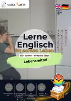Vorschau - Fördermaterial/Inklusion - Englisch Flashcards: Lebensmittel - Deckblatt