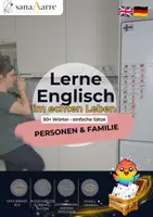 Vorschau - Fördermaterial/Inklusion - Englisch Flashcards: Personen & Familie - Deckblatt
