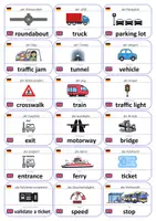 Vorschau - Fördermaterial/Inklusion - Englisch Flashcards: Stadt & Verkehr - Seite 2
