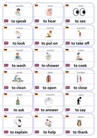 Vorschau - Fördermaterial/Inklusion - Englisch Flashcards: Verben - Seite 2