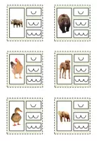 Vorschau - Arbeitsblätter - Silben schwingen: 30 Klammerkarten mit Tierfotos und Selbstkontrolle - Seite 3