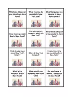 Vorschau - Arbeitsblätter - NEW YORK CITY Conversation Cards SPEAKING More 4 Unit 3 BIG APPLE - Seite 2