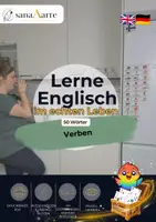 Vorschau - Fördermaterial/Inklusion - Englisch Flashcards: Verben - Deckblatt