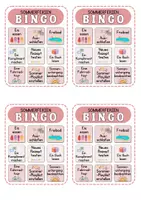 Vorschau - Bildkarten - Sommerferien Bingo Sommerferiengeschenk - Seite 1