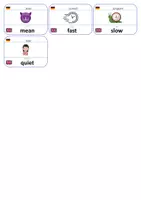 Vorschau - Fördermaterial/Inklusion - Englisch Flashcards: Eigenschaftswörter - Seite 2