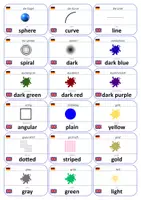 Vorschau - Fördermaterial/Inklusion - Englisch Flashcards: Farben & Formen - Seite 2