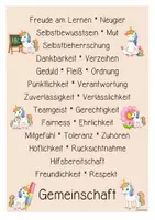 Vorschau - Poster - Einhornklasse - Poster | Klassenraumdekoration (Klassentier) - Seite 2