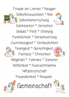 Vorschau - Poster - Einhornklasse - Poster | Klassenraumdekoration (Klassentier) - Seite 3