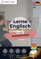Vorschau - Fördermaterial/Inklusion - Englisch Flashcards: Präpositionen - Deckblatt