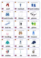 Vorschau - Fördermaterial/Inklusion - Englisch Flashcards: Kleidung - Seite 2