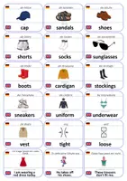 Vorschau - Fördermaterial/Inklusion - Englisch Flashcards: Kleidung - Seite 3