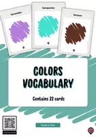 Voorbeeld - English Colors (vocabulary cards) – Kleuren in het Engels - Voorblad