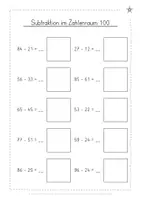 Vorschau - Arbeitsblätter - Rechenspaziergang Subtraktion Zahlenraum 100 differenziert - Seite 3