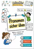 Vorschau - Arbeitsblätter - Pronomen Klasse 3 -4 Erkennen und Einsetzen - Deckblatt