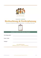 Vorschau - Anderer Materialtyp - Klassenleitung Orga - Beobachtung und Förderplanung - Seite 1