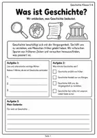 Vorschau - Arbeitsblätter - Materialpaket Geschichte Klasse 5 - Seite 1