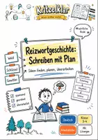 Vorschau - Arbeitsblätter - Reizwortgeschichte Klasse 3 -4 Schreiben mit Plan - Deckblatt