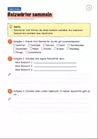 Vorschau - Arbeitsblätter - Reizwortgeschichte Klasse 3 -4 Schreiben mit Plan - Seite 2