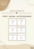 Vorschau - Spiele - Spiel zu den Regeln im Chemieunterricht (Sicherheitsbelehrung) - Deckblatt
