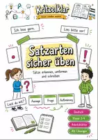 Vorschau - Arbeitsblätter - Satzarten Klasse 3 -4 Erkennen und Schreiben üben - Deckblatt